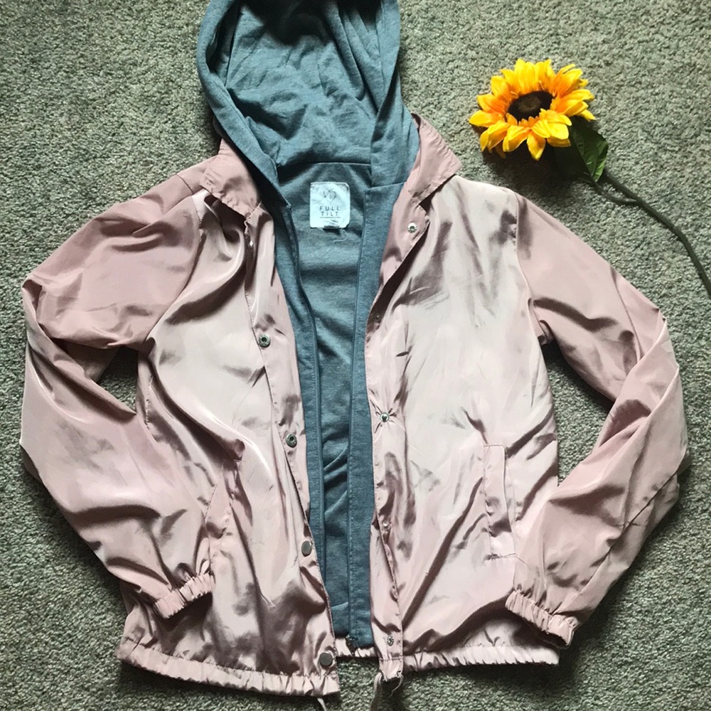 Pink Double Layered Windbreaker